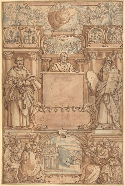 Title Page for a Bible by Augustin Braun