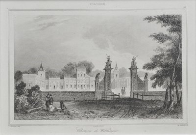 View of the Wilanów Palace by Augustin François Lemaiand#770tre