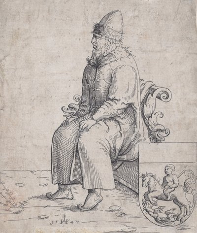 Basil Basilius, Grand Duke of Russia, 1547 by Augustin Hirschvogel