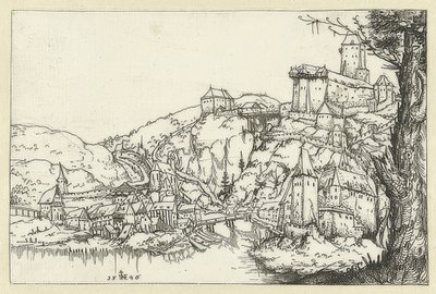 View of Passau by Augustin Hirschvogel