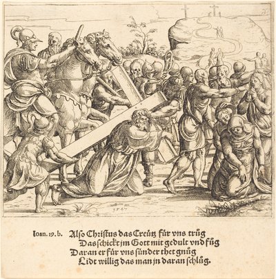 Christ Carrying the Cross by Augustin Hirschvogel