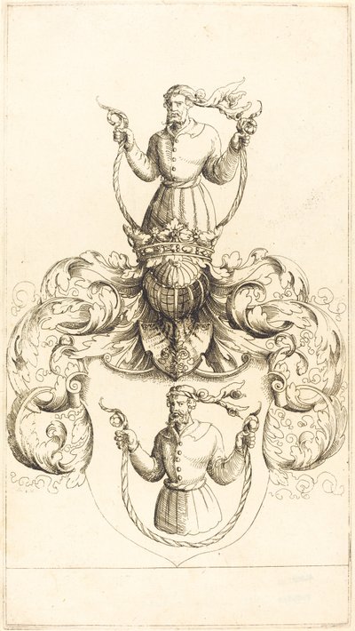 Coat of Arms of Unknown Man by Augustin Hirschvogel