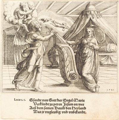 The Annunciation by Augustin Hirschvogel