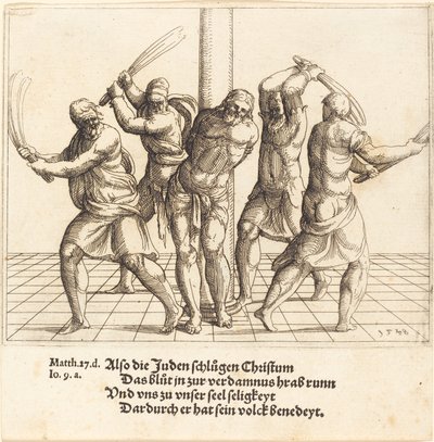 The Flagellation by Augustin Hirschvogel