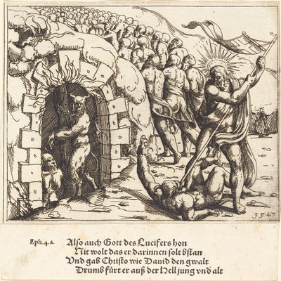 The Harrowing of Hell, 1547 by Augustin Hirschvogel