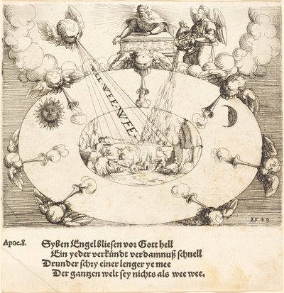 The Opening of the Seventh Seal by Augustin Hirschvogel