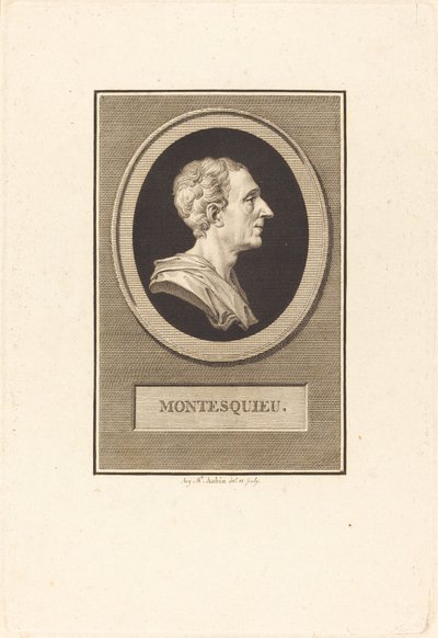 Charles Louis de Secondat Montesquieu by Augustin de Saint Aubin