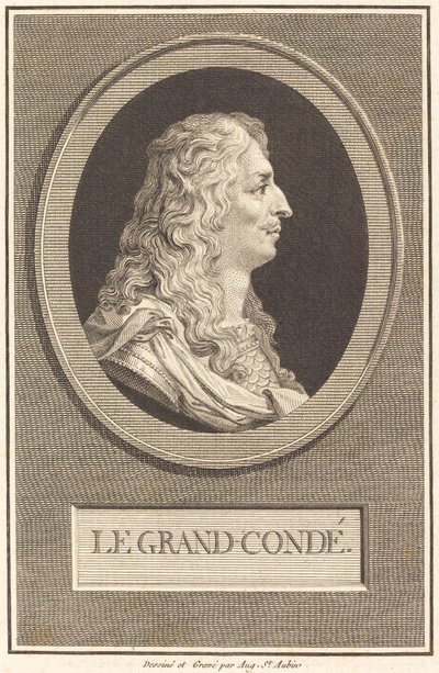 The Grand Condé by Augustin de Saint Aubin