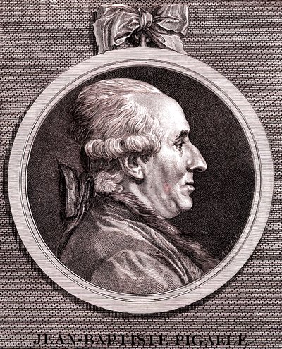 Jean Baptiste Pigalle by Augustin de Saint Aubin