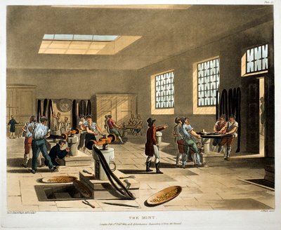 The Mint, London by Augustus Charles Pugin, Thomas Rowlandson