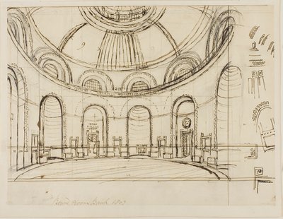Round Room Bank by Augustus Charles Pugin