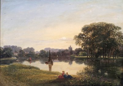 The River at Chiswick by Augustus Wall Callcott