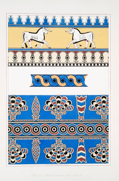 Painted ornaments from Nimroud [Calah] by Austen Henry Layard