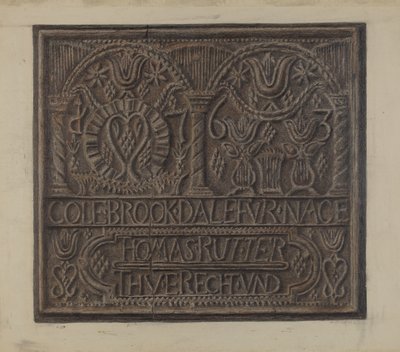 Pa. German Stove Plate by Austin L. Davison