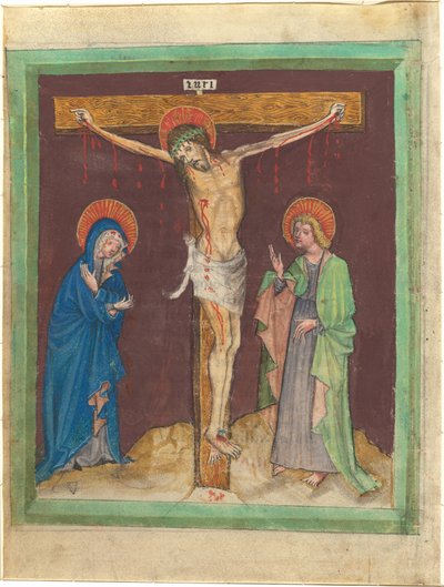 The Crucifixion by Austrian 15th Century