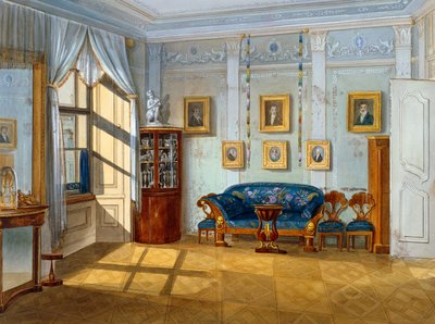Biedermeier Style Parlour, ca 1830 by Austrian School