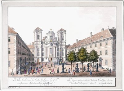 Church and two schools in Josefstadt, 1779-1792 by Austrian School