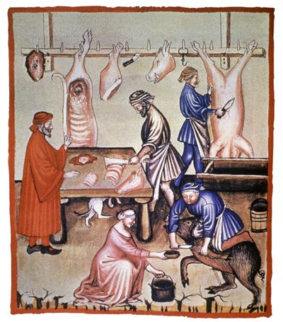 Pork butcher by Austrian School