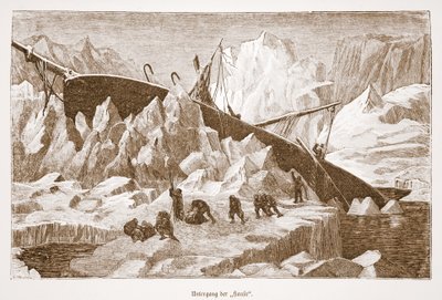 Sinking of the Hansa, 1876 by Austrian School