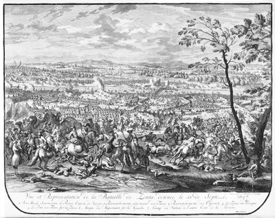 The Battle of Zenta, 1697 by Austrian School