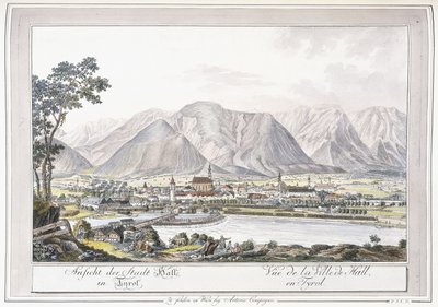 View of Hall in Tirol by Austrian School