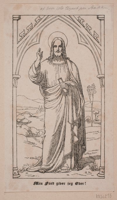 Christ Blessing by Axel Theodor Kittendorff