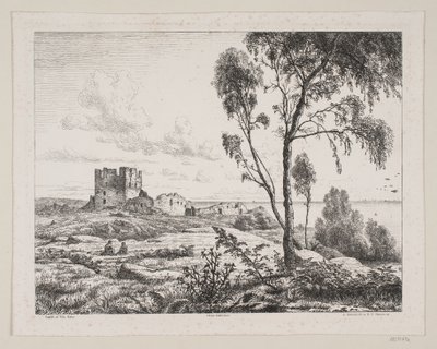 View at Hammershus by Axel Theodor Kittendorff