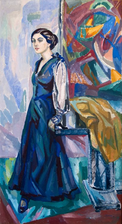 Portrait of Mrs. Carin Östberg by Axel Törneman