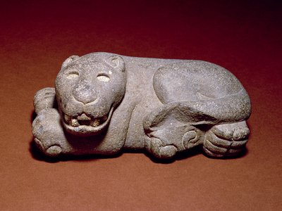Reclining Jaguar, 1440-1521 by Aztec
