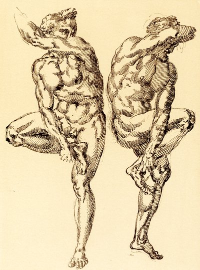 Two Male Acts by Baccio Bandinelli