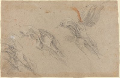 Drapery Studies (recto) by Baldassare Franceschini