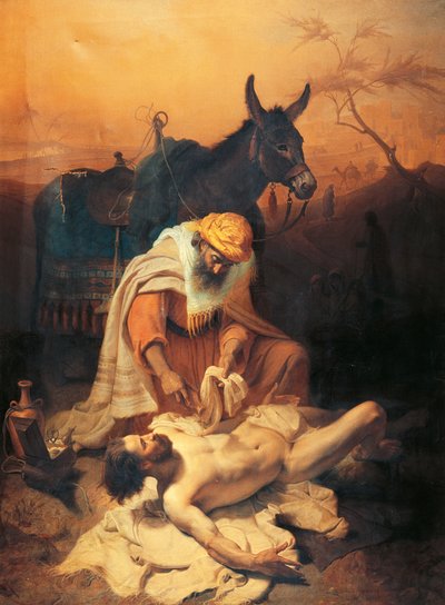 The parable of the Samaritan by Baldassare Verazzi