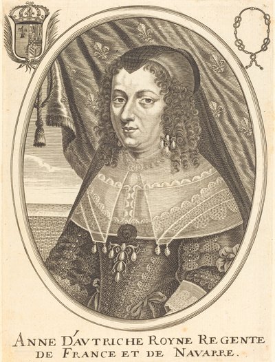 Anne of Austria by Balthasar Moncornet
