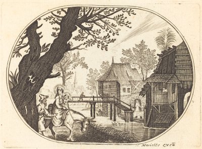 The Flight into Egypt by Balthasar Moncornet