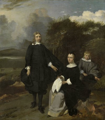 Family in a Landscape by Barend Graat