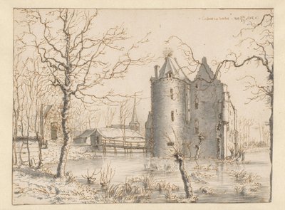 View of Kasteel Frisselstein, Veghel by Barend Klotz (attributed to)