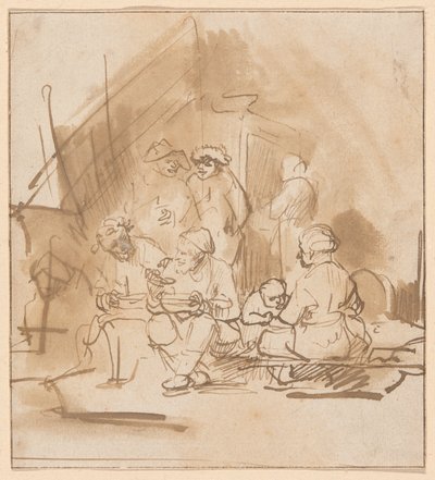 Satyr Among the Peasants by Barent Fabritius