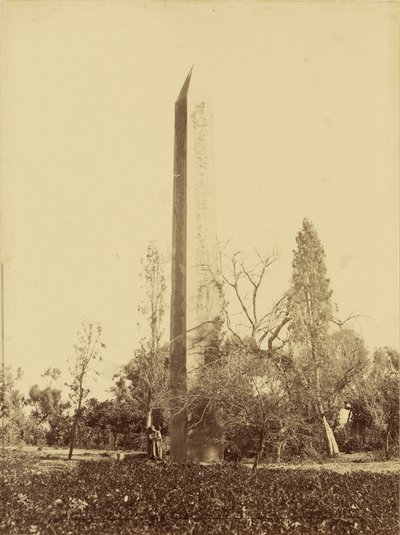 Obelisk of Heliopolis, Cairo by Baron Paul des Granges
