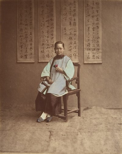 Fille de Shanghai, 1870s by Baron Raimund von Stillfried