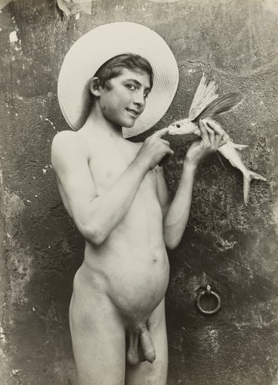 Boy with Fish by Baron Wilhelm von Gloeden