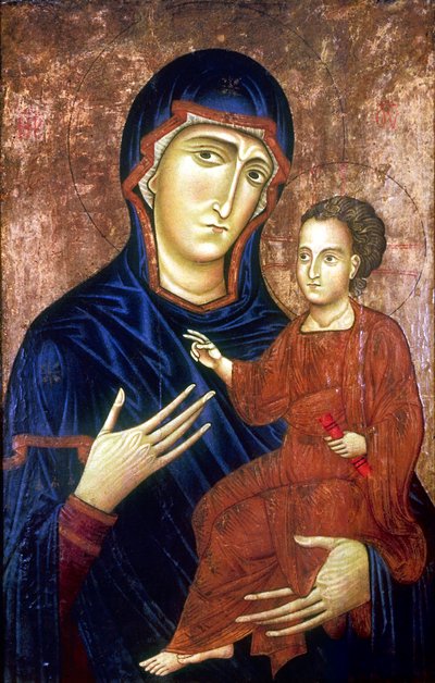 Madonna and Child, 1230 by Barone Berlinghier