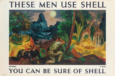 Advertising poster for Shell by Barry Craig