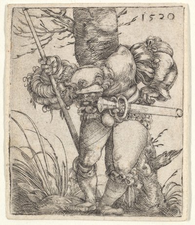 Bending Soldier Leaning against a Tree by Barthel Beham
