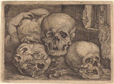 Child with Three Skulls by Barthel Beham