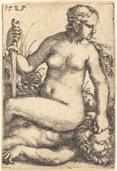Judith Seated on the Body of Holofernes by Barthel Beham
