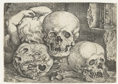 Child with Three Skulls by Barthel Beham
