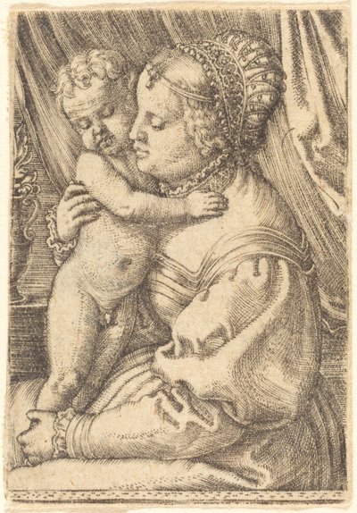 Madonna with Flower Vase by Barthel Beham