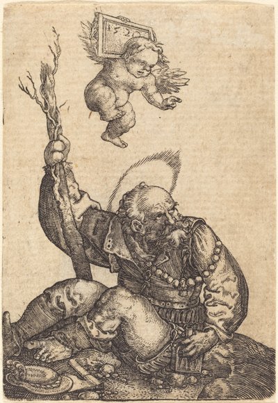 Saint Christopher by Barthel Beham