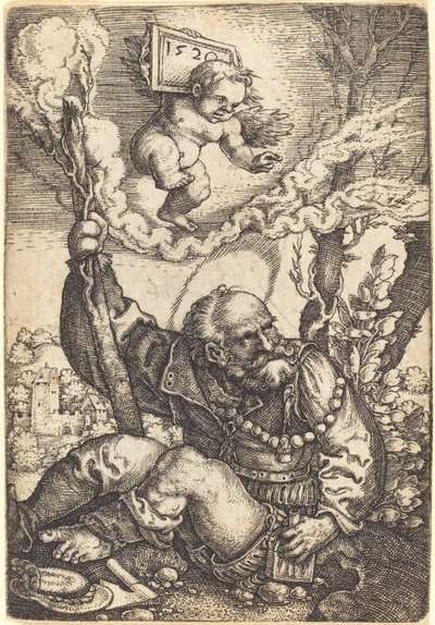 Saint Christopher by Barthel Beham