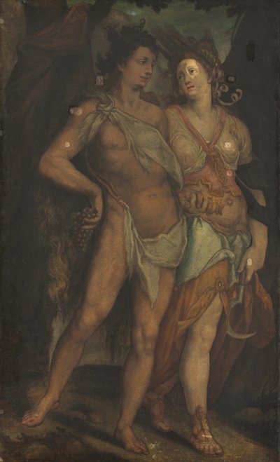 Ceres and Bacchus by Bartholomaeus Spranger